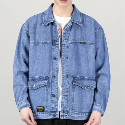 Men's Spring And Autumn Fashion Brand Workwear American Casual Denim Jacket