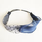 Polka-dot Mesh Contrast Color With Wavy Cross Hairband
