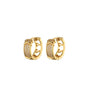 Exquisite Geometric Inlaid Zircon Earrings