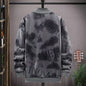 Men's Camouflage Coat Men's Zipped Stand Collar Sweater Jacket Long Sleeve Thin Coat
