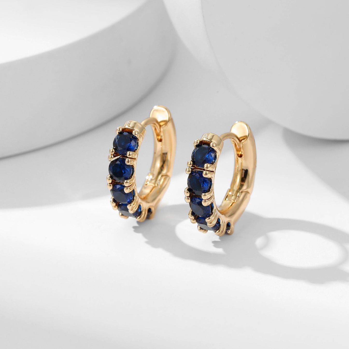 Copper Micro Inlaid Zircon Thickened Color Retention Ear Clip