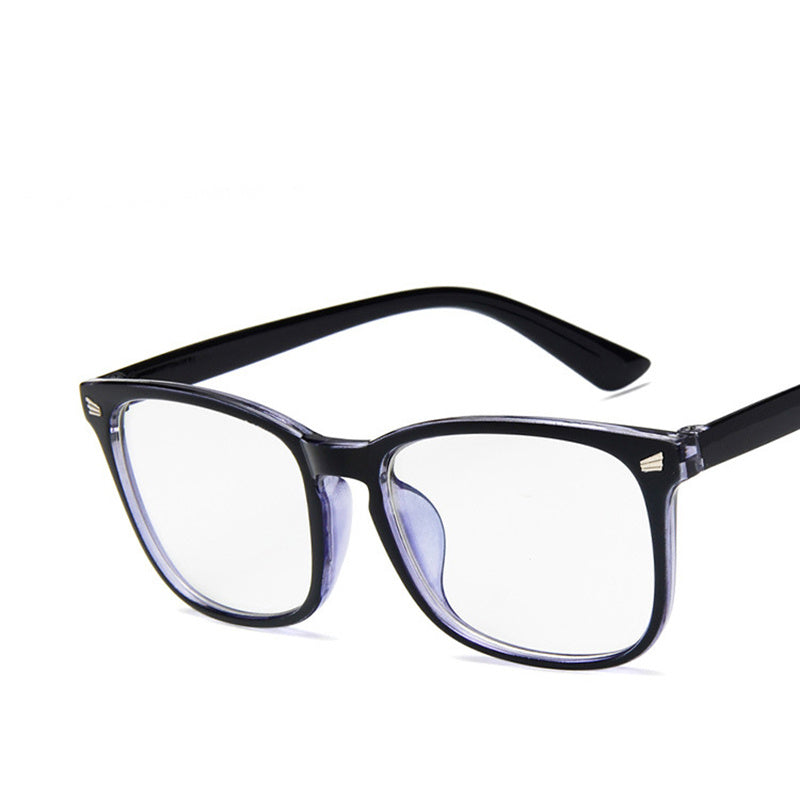 Fashion retro adult full frame glasses rivet eyeglasses
