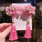 Girl costume fringe stepping Chinese style hairpin
