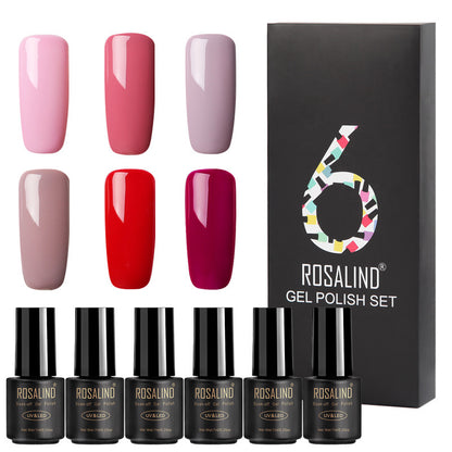 Fine nail polish 6 bottles