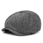Herringbone Peaked Cap Middle-aged And Elderly Beret