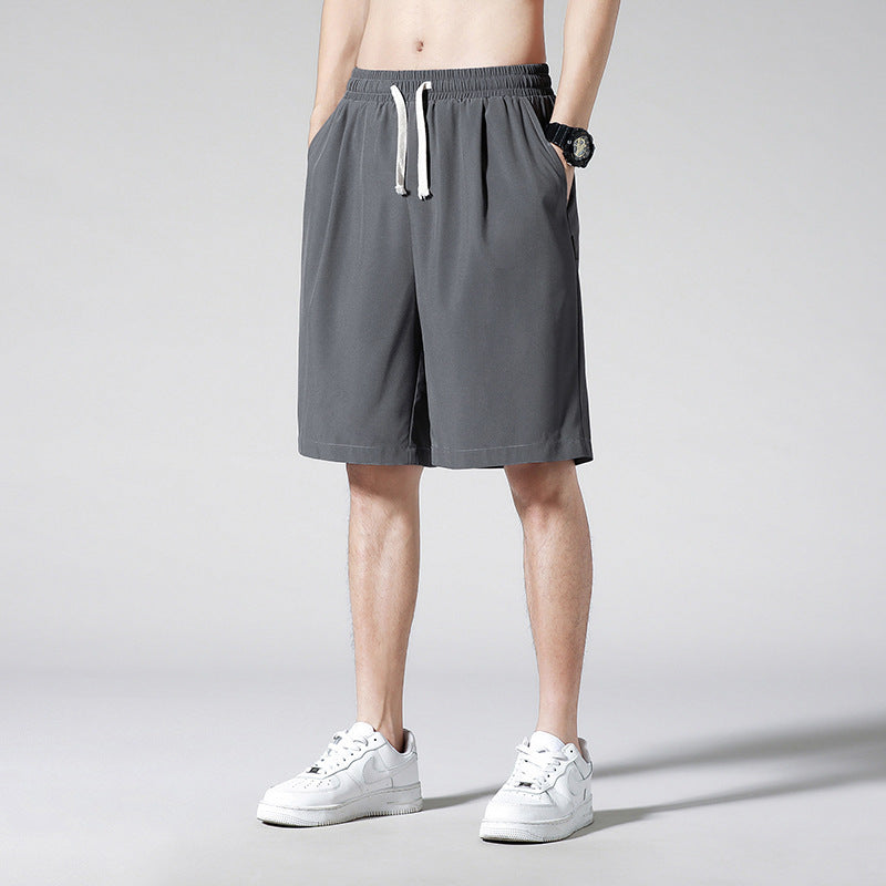 Cropped Pants Men's Thin Loose Large Size Sports Shorts