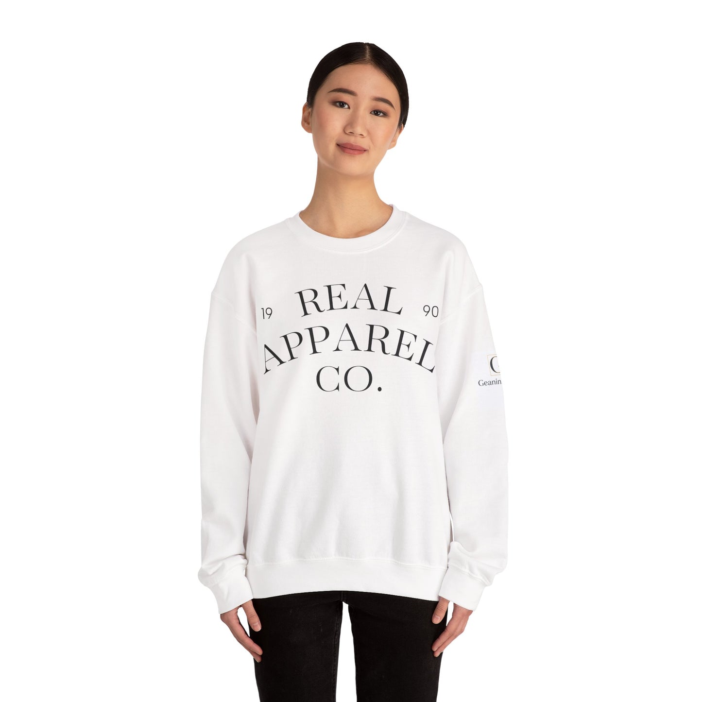 Real Apparel Co. Crewneck Sweatshirt — Vintage Logo Pullover