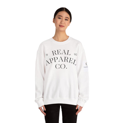 Real Apparel Co. Crewneck Sweatshirt — Vintage Logo Pullover