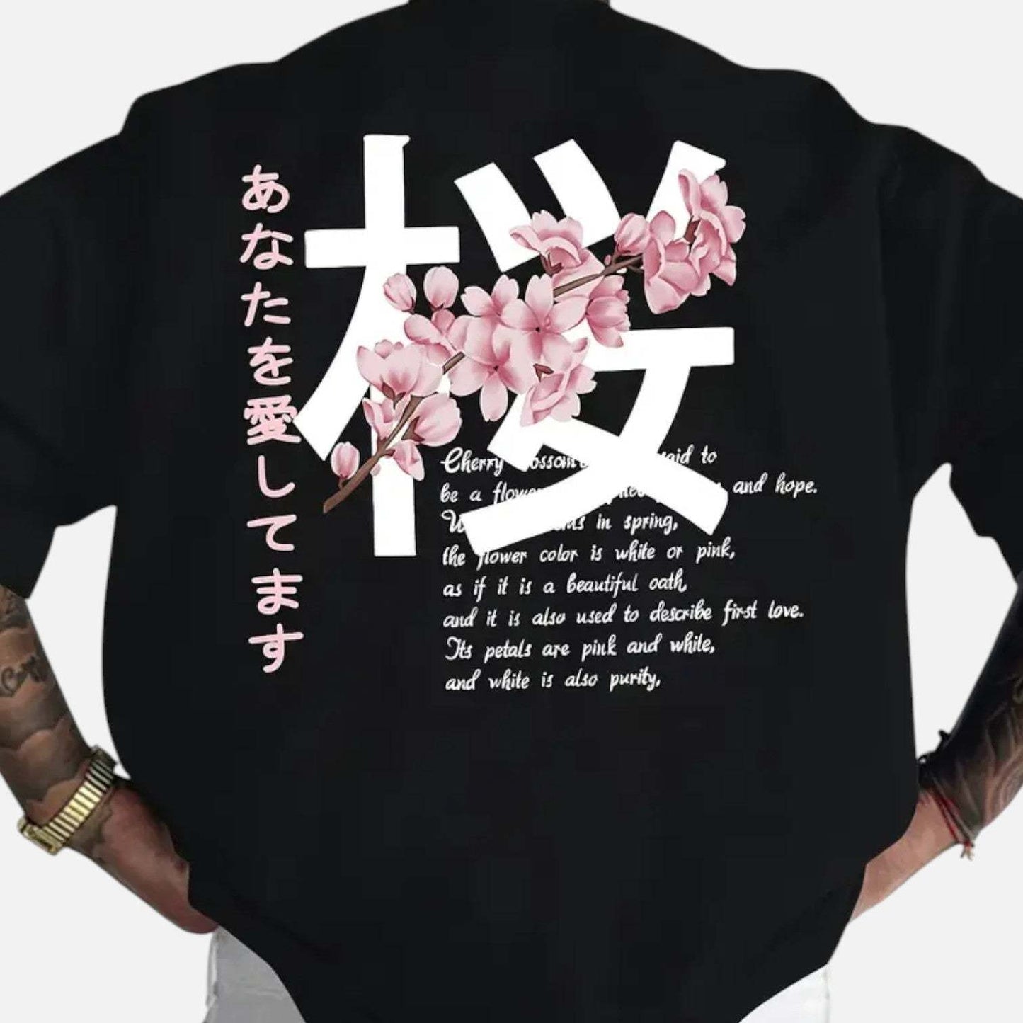 Men's Short-sleeved T-shirt Cotton Fabric Loose Design