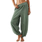 Women's Casual Pure Color All-matching Casual Pants With Pockets