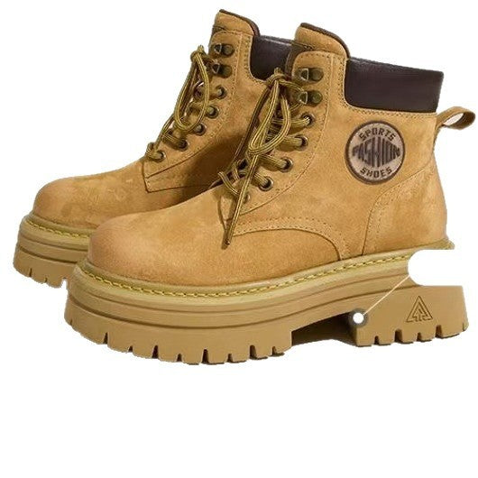 Height Increasing Retro Style Temperament Wild Fashion Small Martin Boots