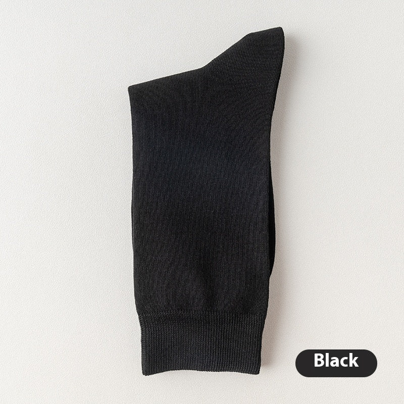 Mid-calf Spring And Autumn Pure Cotton Business Men Socks