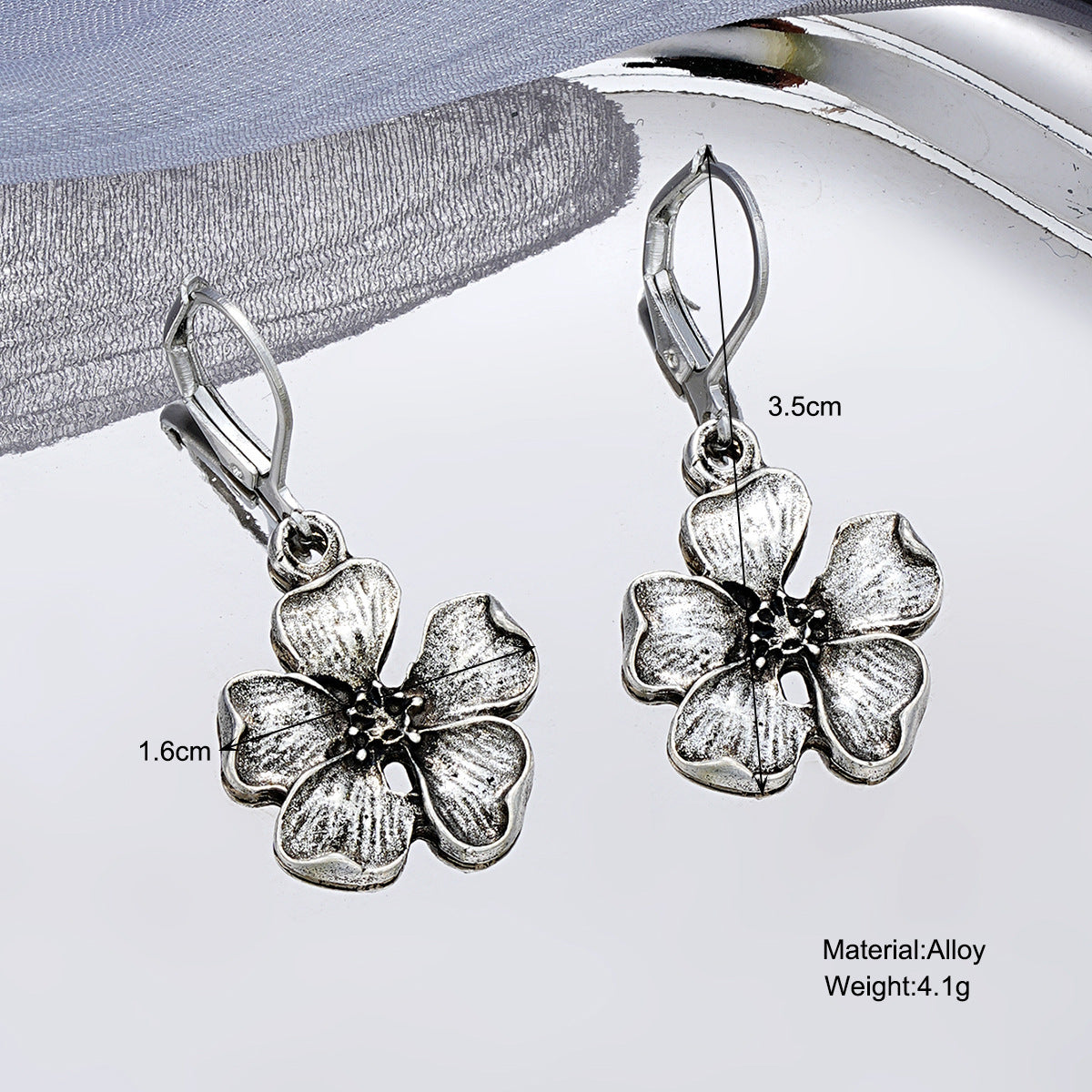 Bohemian Retro Popular Charming Flower Flower Earrings