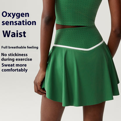 Women's Speed Drying Yoga Fitness Half Body Skirt