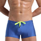 Men's Boxer Swimming Trunks Fashion Lace-up Design