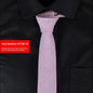Solid Color Korean Style Narrow Cotton Men's 6cm Formal Wear Business Casual Wedding Tie