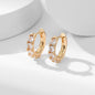 Copper Micro Inlaid Zircon Thickened Color Retention Ear Clip