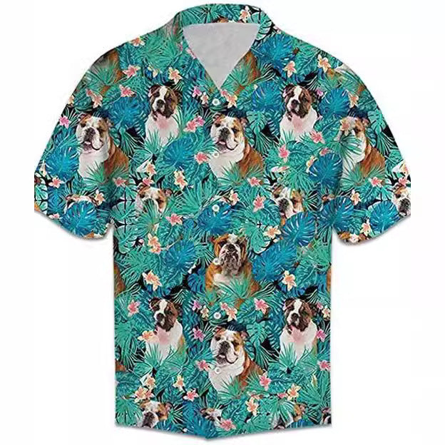 Seaside Vacation Style Loose Casual Shirt Male