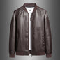 Men's Slim Fit Trendy Handsome Washed Leather Jacket