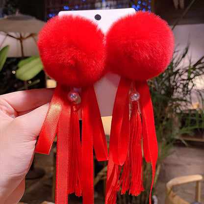 Girl costume fringe stepping Chinese style hairpin