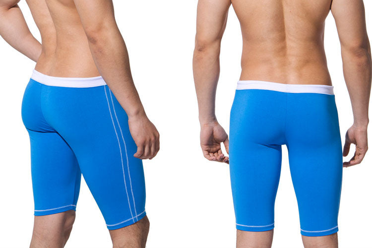 Low Waist Men's Five-point Swimming Trunks Fashion Casual Exercise Middle Pants