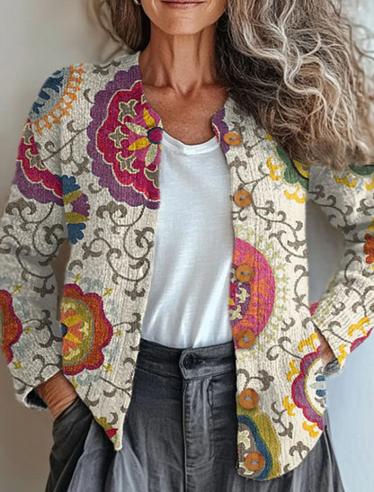Autumn And Winter Popular Loose 3D Printed Sweater