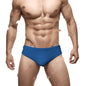 Solid Color Nylon Men's Swim Briefs Low Waist Sexy