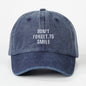 Washed Baseball For Men And Women Sun-poof Peaked Cap