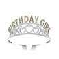 Flash Diamond Birthday Crown Party Decoration Headband Prom Headwear Set