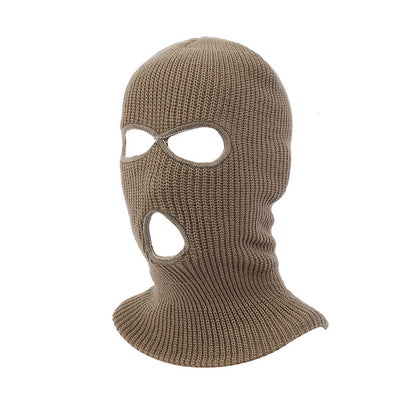 Solid Color Outdoor Cycling Warm Pullover Cap