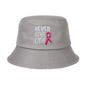 Breast Ribbon Embroidered Peaked Cap Baseball