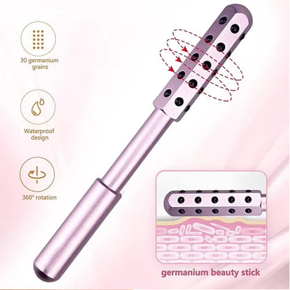 30 Germanium Beauty Stick Massage Beauty Stick Facial Roller Face Lift Bar Anti Wrinkle Facial Massager Skin Care Tool Derma Rolling Face Massage Roller Wand