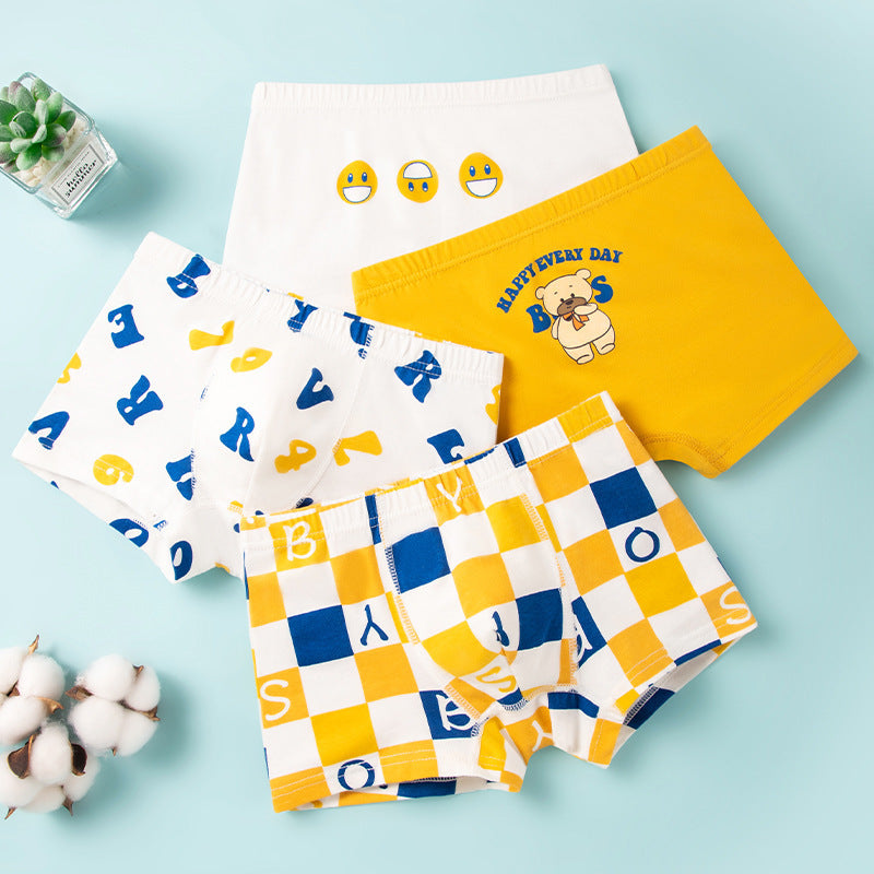 Breathable Cotton Shorts Children's Underwear Boys' Boxer Brief
