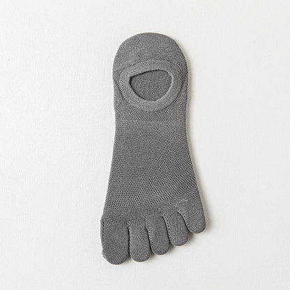 Men's Thin Mesh Breathable Five Finger Invisible Socks