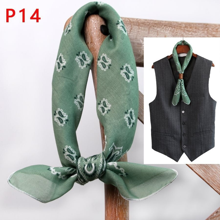 All-matching Men's Scarf Thin Youth Silk Scarf