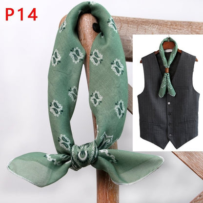 All-matching Men's Scarf Thin Youth Silk Scarf