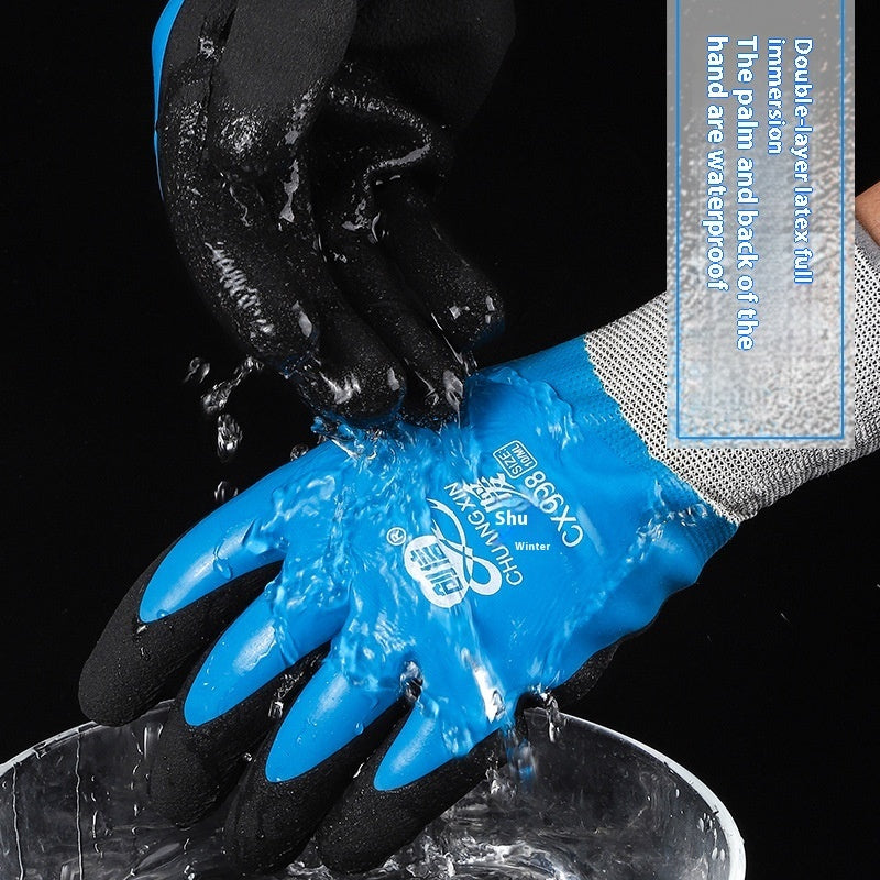 Cold Protection Thickening Fleece-lined Warm Full Labor Gloves