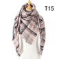 Women's Cashmere Plaid All-match Thick Warm Scarf