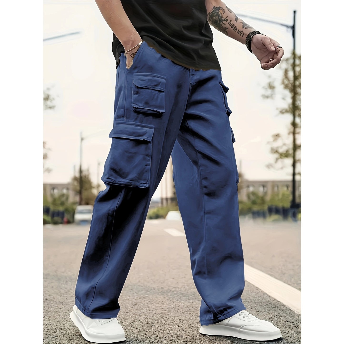Overalls Casual Sports Pants Loose Men And Women Long