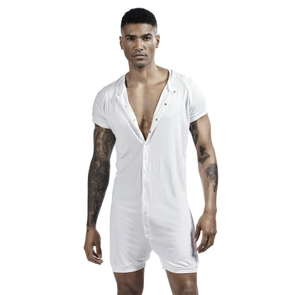 Men's Fashion Sports Vest Leisure Pajamas One-piece