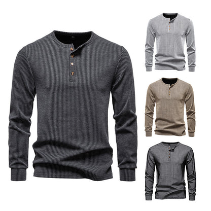 Casual Fashion Long Sleeve Men's Slim Fit Sports T-shirt