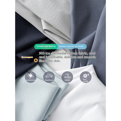 Ice Silk New Upgrade Modal Short-sleeved T-shirt Men