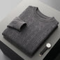 Men's Double-strand Thickened Jacquard Knitted Sweater Casual Business Warm