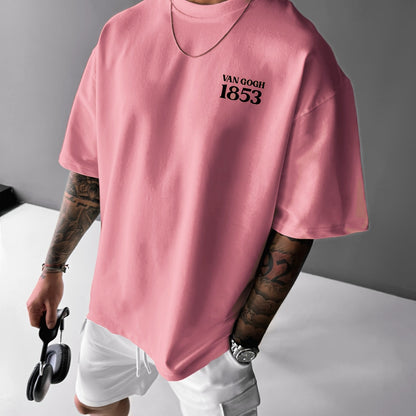 Printed Round Neck Short Sleeve T-shirt Cartoon