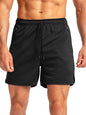 Men's Running Short Belt Zipper Pocket Quick-drying Gym Exercise Lightweight