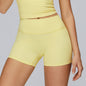 Brushed Tight High Waist Yoga Shorts For Women