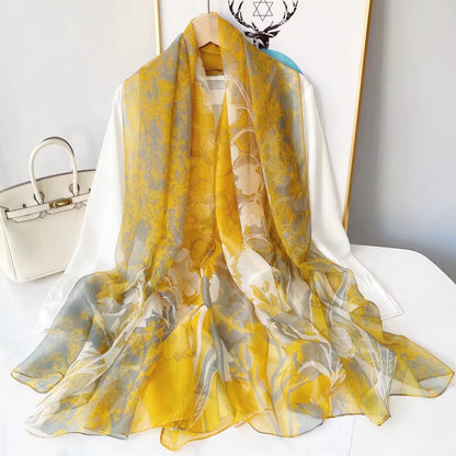 Yourou China Rose Printed Scarf