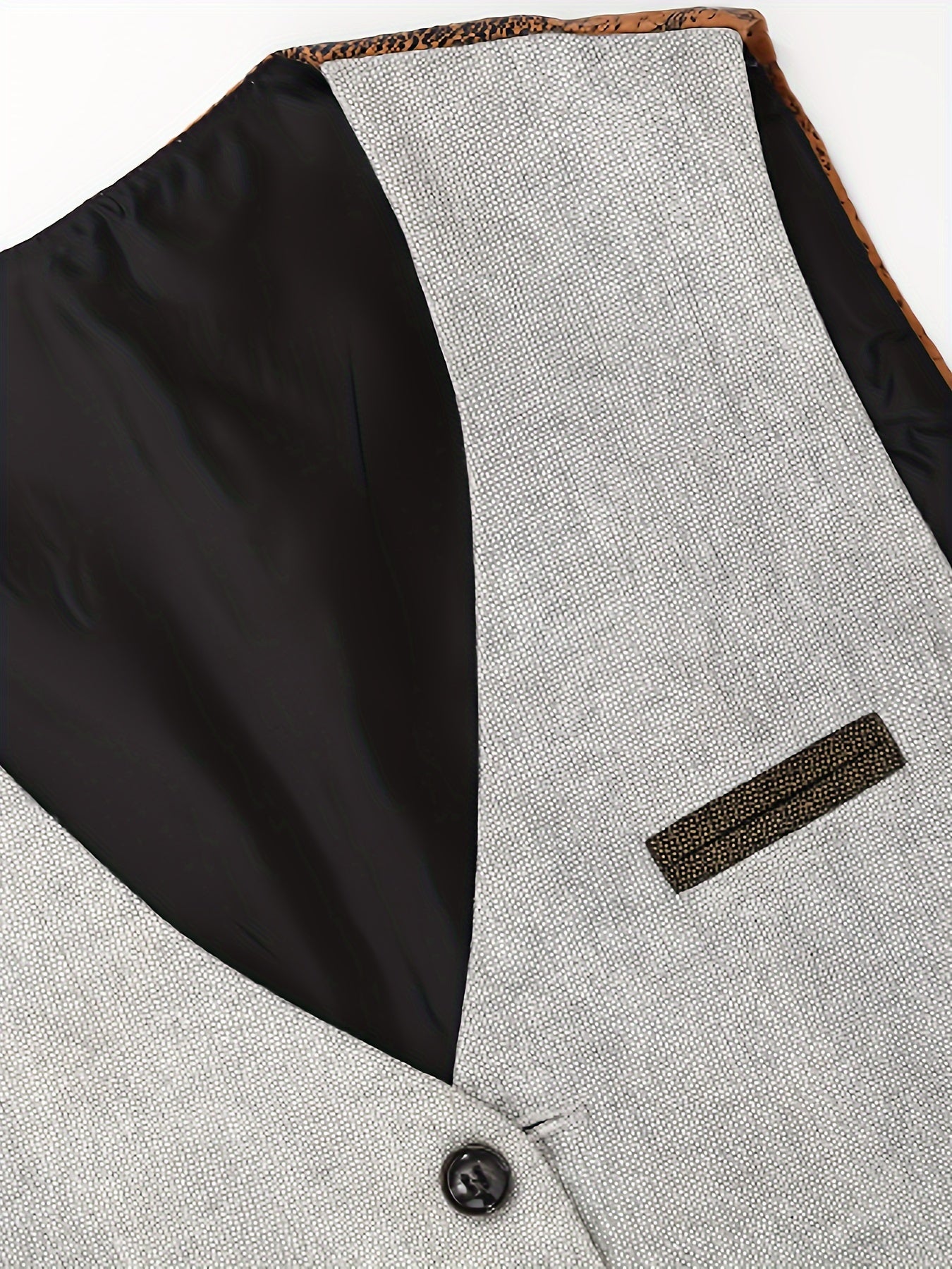 A Simple And Casual British Style Vest In Contrasting Colors For Men Without Straps