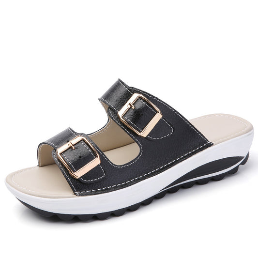 Leather beach shoes