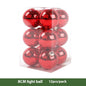 Christmas Decoration Red Ball Electroplating Plastic Christmas Tree Atmosphere Pendant